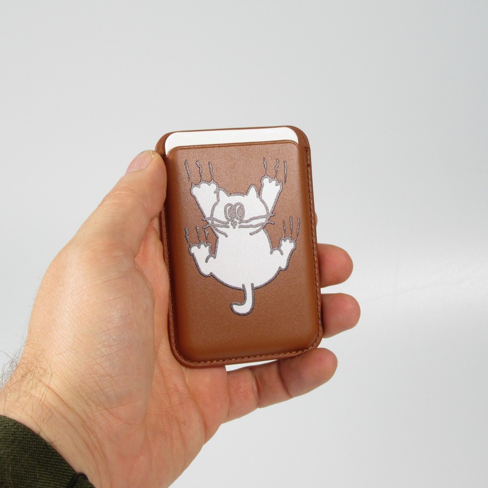 Porte-cartes premium magnétique avec aimants forts - Compatible avec Apple MagSafe  - Design nr 11