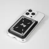 Premium magnetischer Kartenhalter mit starker Haftung - Kompatibel mit Apple MagSafe  - Design nr 3