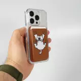 Premium magnetischer Kartenhalter mit starker Haftung - Kompatibel mit Apple MagSafe  - Design nr 3