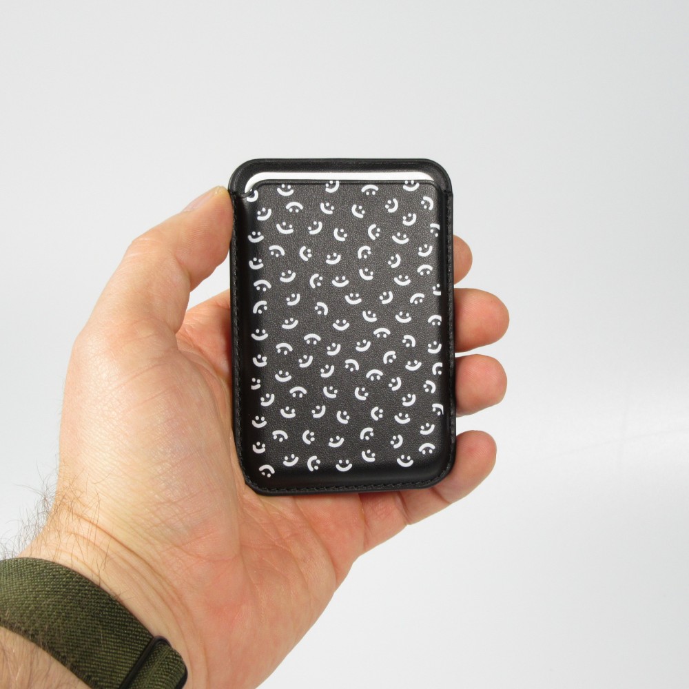 Porte-cartes premium magnétique avec aimants forts - Compatible avec Apple MagSafe  - Design nr 7