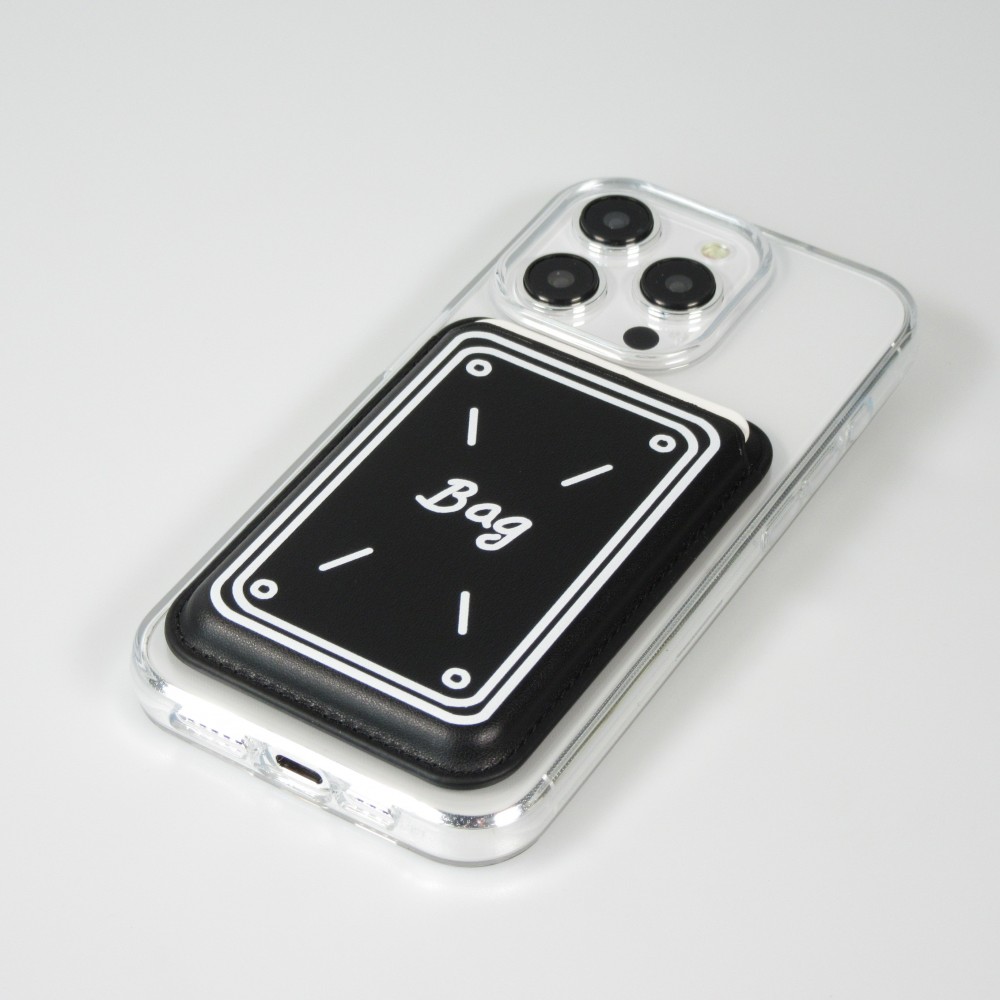 Porte-cartes premium magnétique avec aimants forts - Compatible avec Apple MagSafe  - Design nr 7