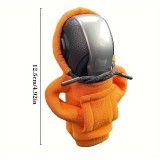 Pull à capuche - jaquette universel et décoratif à la mode pour pommeau de vitesse dans la voiture - Blanc