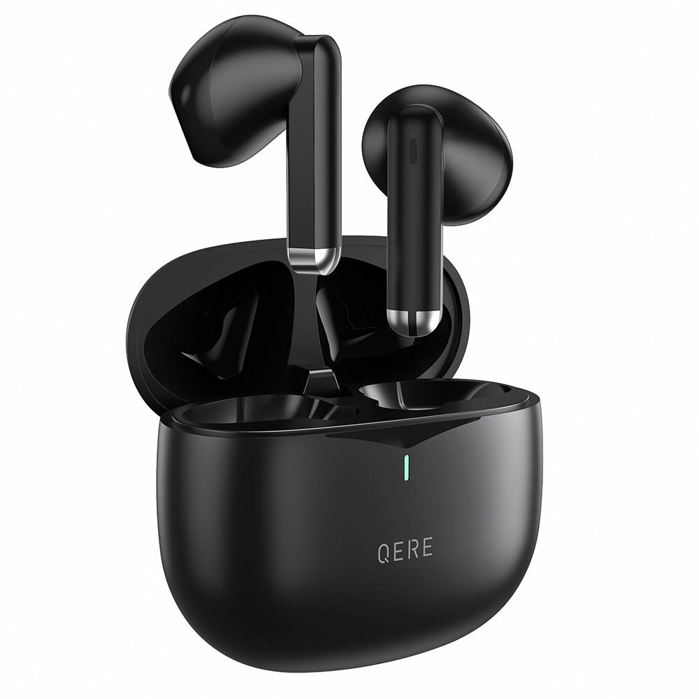 QERE E28 écouteurs sans fil Bluetooth 5.3 In-Ear HIFI avec annulation de bruit, IPX5 & Touch Control - Noir