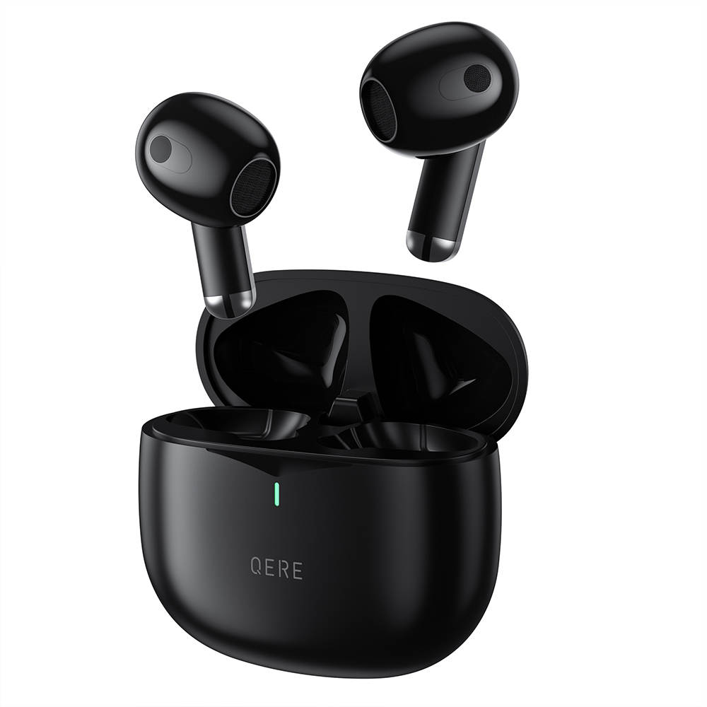 QERE E28 écouteurs sans fil Bluetooth 5.3 In-Ear HIFI avec annulation de bruit, IPX5 & Touch Control - Noir