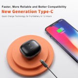 QERE E28 écouteurs sans fil Bluetooth 5.3 In-Ear HIFI avec annulation de bruit, IPX5 & Touch Control - Noir