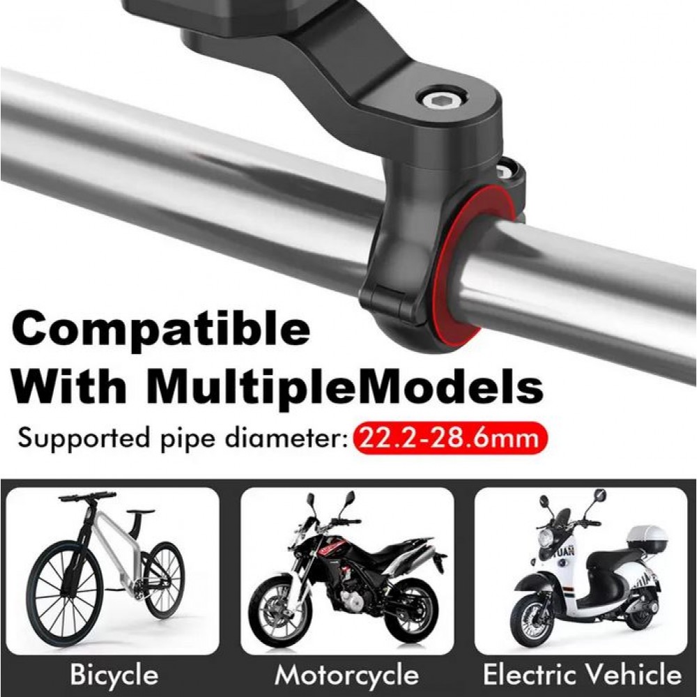 Quick Lock - Support pour smartphone pour vélo et moto avec fonction Quick Release - Noir