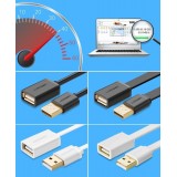 Rallonge c&acirc;ble USB-A femelle vers USB-A m&acirc;le (2 m) Ugreen - Noir