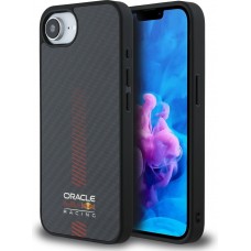 Coque iPhone 16e - Red Bull Racing Carbon Powerbar MagSafe - Noir