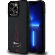 Coque iPhone 13 Pro - Red Bull Racing Carbon Powerbar MagSafe - Noir