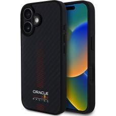 Coque iPhone 16 Pro - Red Bull Racing Carbon Powerbar MagSafe - Noir
