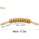 Naturholz Anti-Cellulite Massage-Roller f&uuml;r tiefe Muskeln und Gewebe, Lymphdrainage