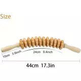 Rouleau de massage en bois naturel anti-cellulite pour muscles et tissus profonds drainage lymphatique