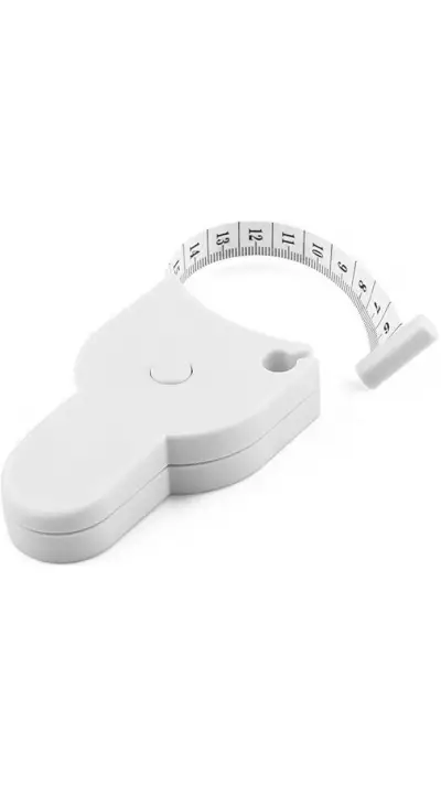 Ruban de mesure automatique du corps - mesure facile du ventre - des bras etc. - Blanc