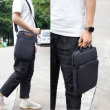 Sac à bandoulière sac à main portable imperméable pour iPad + Laptop + MaxBook 13 pouces - Gris