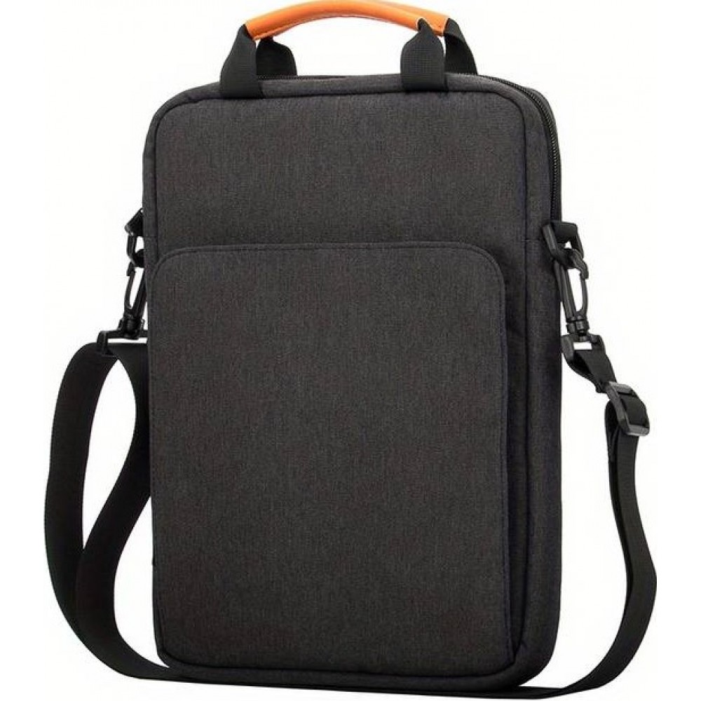 Sac à bandoulière sac à main portable imperméable pour iPad + Laptop + MaxBook 13 pouces - Noir