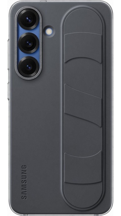 Coque Samsung Galaxy S25 - Samsung original Standing Grip Cover avec support - Noir