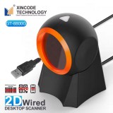 Scanner de code-barres EAN + QR-codes & Datamatrix Plug & Play (1D/2D) avec câble USB-A - Noir