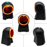 Scanner de code-barres EAN + QR-codes & Datamatrix Plug & Play (1D/2D) avec câble USB-A - Noir