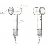 S&egrave;che-Cheveux UWANT H100 Professionnel Ultra-L&eacute;ger Silencieux - Gris