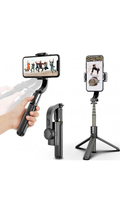 Selfie Stick Tripod 3 en 1 L08, stabilisation Gimbal, trépied avec télécommande