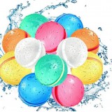 Set de 7 ballons / bombes à eau réutilisables et écologiques Multicolor