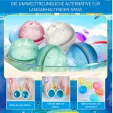 Set de 7 ballons / bombes à eau réutilisables et écologiques Multicolor