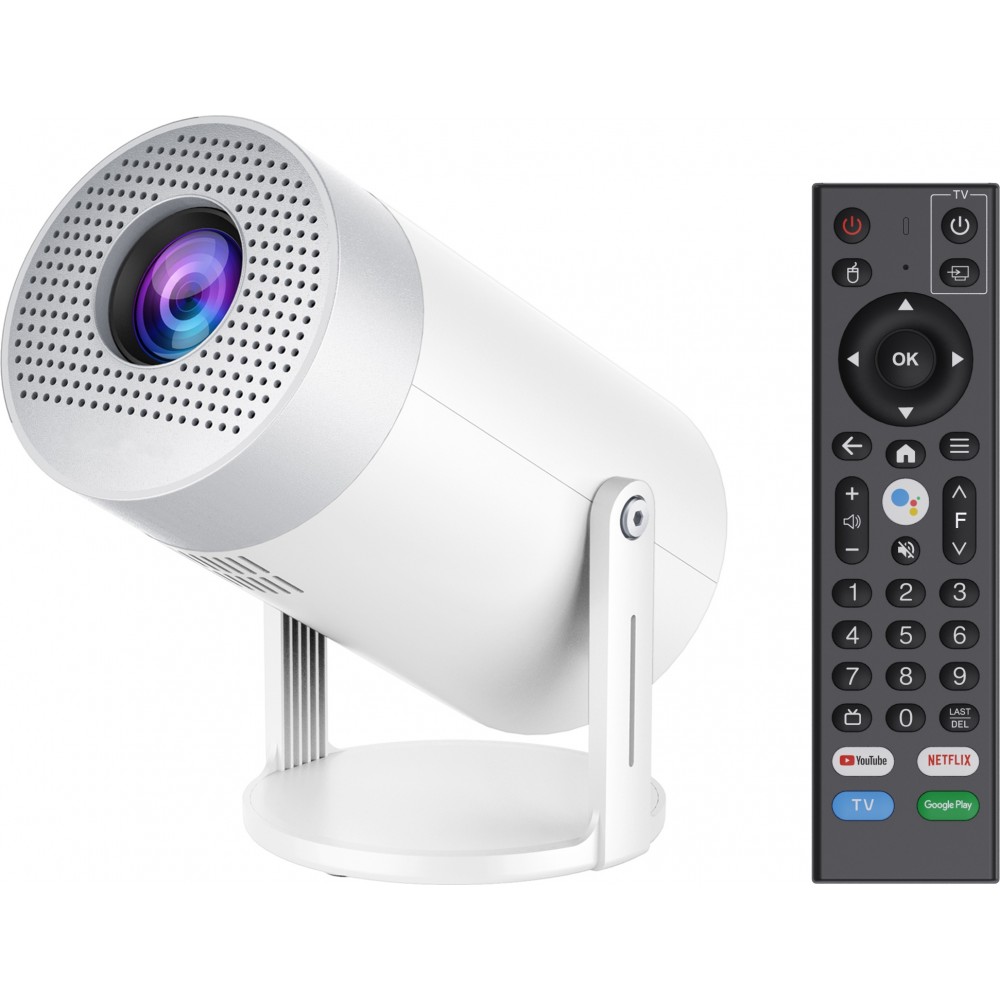 Smart Projecteur HD MG50 Multimédia LED Home Cinema avec Screen Mirroring (Android 12, Wi-Fi 6)