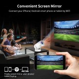 Smart Projecteur HD MG50 Multimédia LED Home Cinema avec Screen Mirroring (Android 12, Wi-Fi 6)
