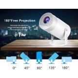 Smart Projecteur HD MG50 Multimédia LED Home Cinema avec Screen Mirroring (Android 12, Wi-Fi 6)