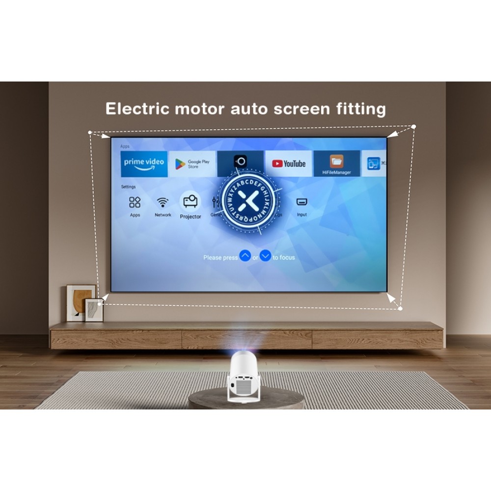 Smart Projecteur HD MG50 Multimédia LED Home Cinema avec Screen Mirroring (Android 12, Wi-Fi 6)