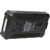 Solar Power Bank outdoor 36000mAh batterie externe avec Qi Wireless Charging - Noir