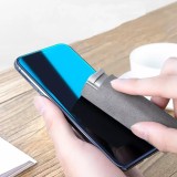 Spray nettoyeur 2 en 1 pour écrans de smartphone avec microfibre intégrée - Gris