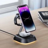 Station de Charge Inductive 3 en 1 Acefast E16 15W pour iPhone / Airpods / Apple Watch - Noir
