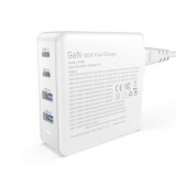 GaN 100W Dudao Ladestation mit 2x USB-C und 2x USB-A - Weiss