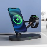 Station de charge sans fil Qi 15W Acefast pour iPhone / Apple Watch / AirPods avec MagSafe - Noir