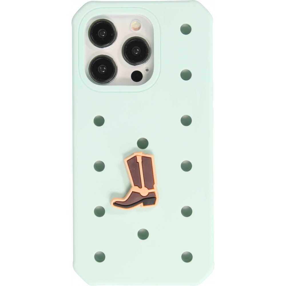 Charm bijou 3D pour coque avec trous style Crocs - Cowboy Boots