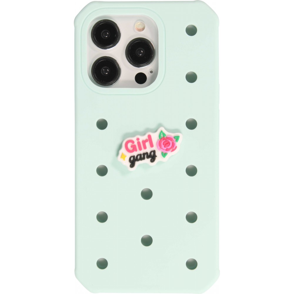 Charm bijou 3D pour coque avec trous style Crocs - Girl Gang
