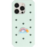 Charm bijou 3D pour coque avec trous style Crocs - Just Breath Rainbow