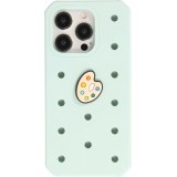 Charm bijou 3D pour coque avec trous style Crocs - Plate of paint