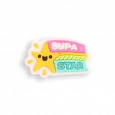 Charm bijou 3D pour coque avec trous style Crocs - Supa Star
