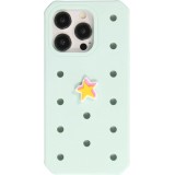 Charm bijou 3D pour coque avec trous style Crocs - Yellow Star