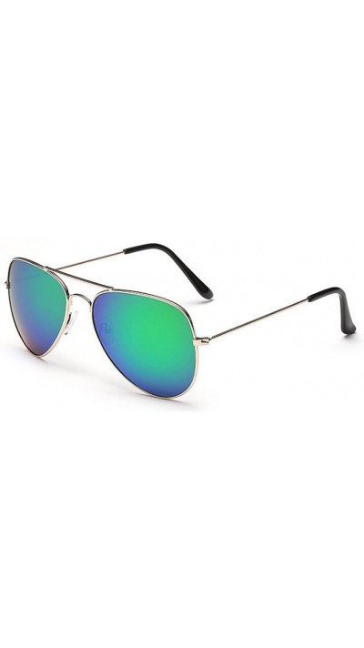 Sunglasses "For The Look" - Lunettes de soleil style Aviator avec protection UV - Vert