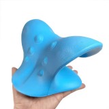 Support cervical pour la relaxation locale et le massage des cervicales en plastique rigide - Bleu