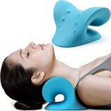 Support cervical pour la relaxation locale et le massage des cervicales en plastique rigide - Bleu