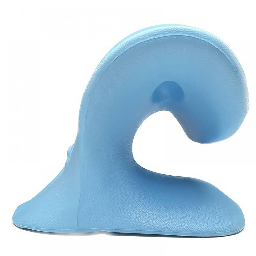 Support cervical pour la relaxation locale et le massage des cervicales en plastique rigide - Bleu