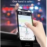 High-Tech Handyhalter 10W Qi fürs Auto - Smart Sensor mit Wireless charging - Silber