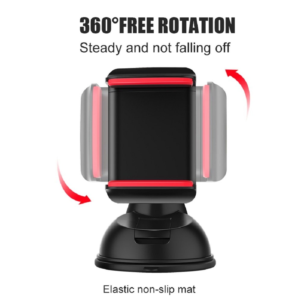 Support de téléphone portable universel avec système à ventouse en silicone, rotatif à 360 degrés