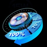 Support de téléphone voiture Joyroom avec chargeur inductif Qi 15W USB-C compatible MagSafe pour ventilation - Noir