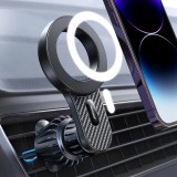 Magnetischer Auto Halter Carbon Look f&uuml;r iPhone mit MagSafe Joyroom JR-ZS355 Handyhalterung Smartphone Halterung - Schwarz