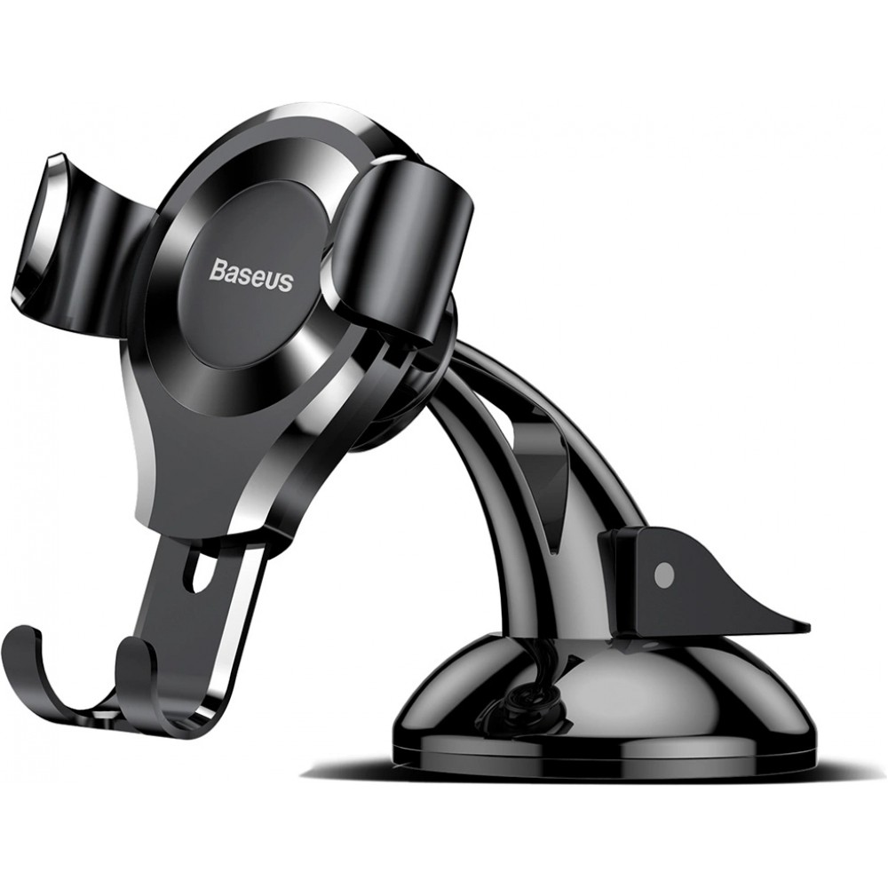 Support de voiture pour téléphone universel Gravity Baseus Osculum SUYL-XP01 pour pare-brise ou tableau de bord - Noir